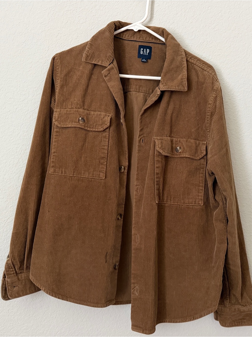 GAP Corduroy Shirt Jacket - Camel Brown